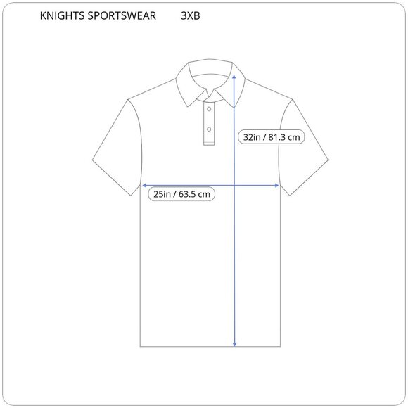 Knights Sportswear Mens Shirt 3XB Polo Short Sleeve Poly Blend Beige YEL23E - Picture 2 of 7